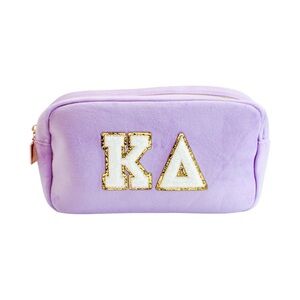 NEW KAPPA DELTA DUO Purple Cosmetic Bag with ZIPPER